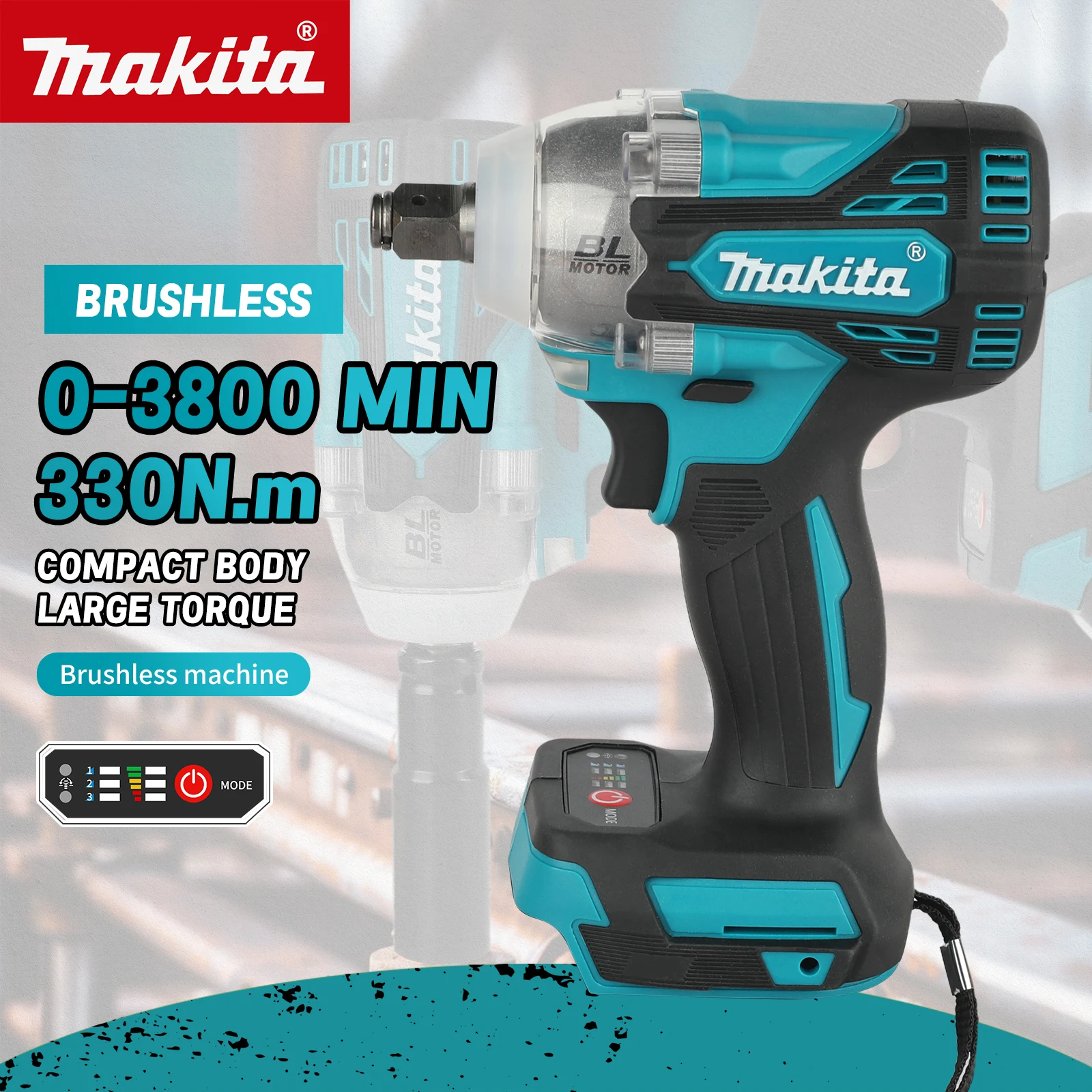 Makita Drill Dtw300 - Makita DTW300 Akku-Schlagschrauber mit integriertem LED-Licht