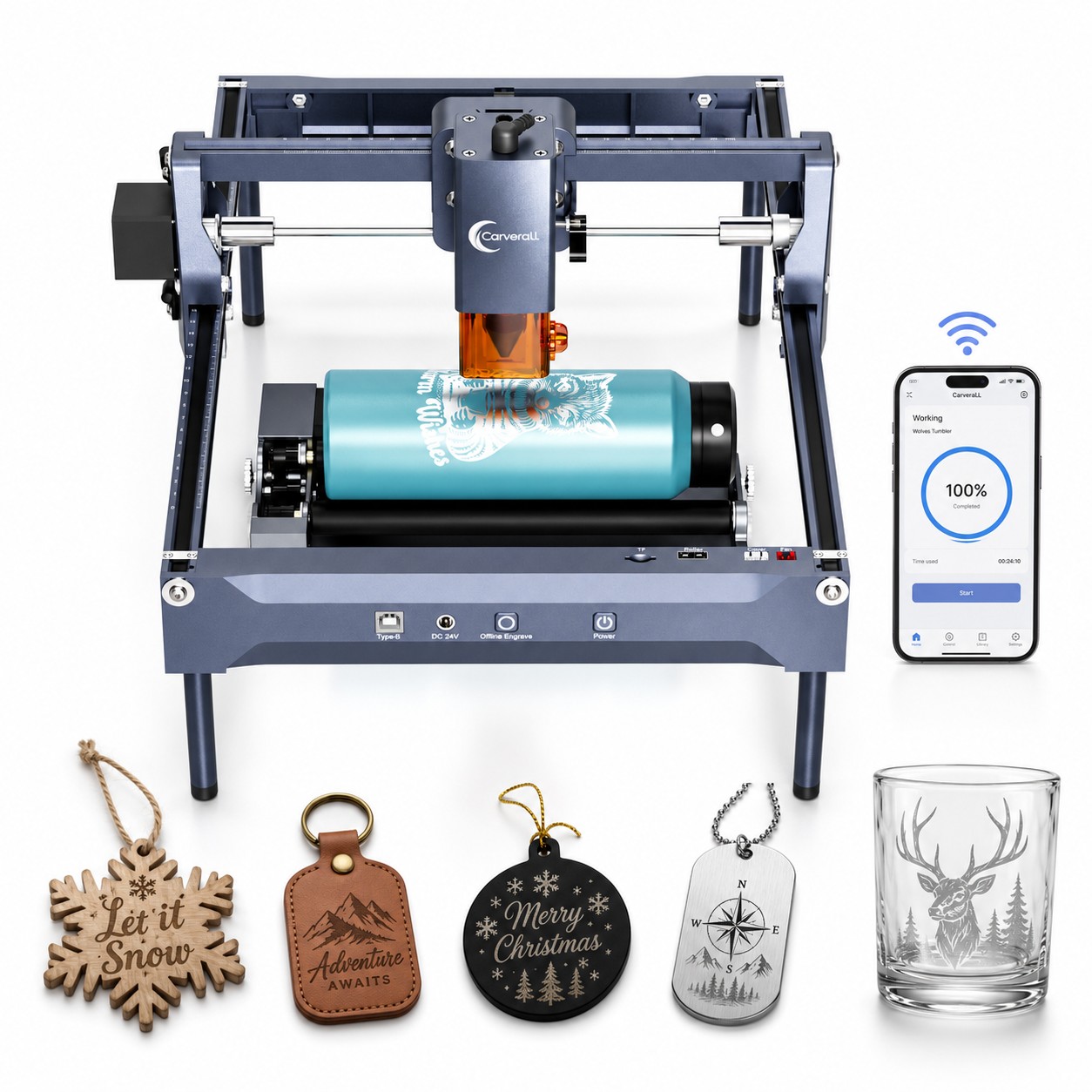 Industrial Laser Engraver - Carverall K15 Pro Lasergravurmaschine 7W 12W
