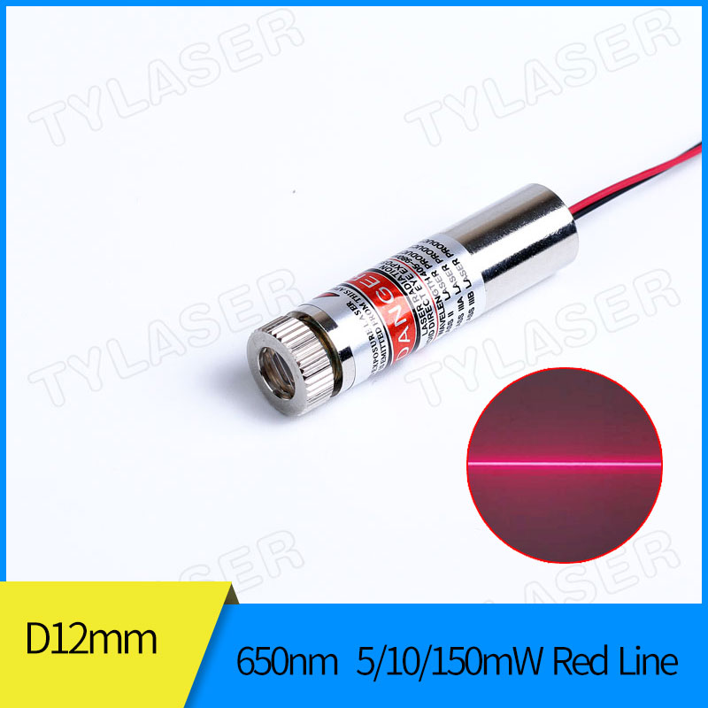 Industrial Laser Line - Fokussierbarer 12 mm 650 nm roter