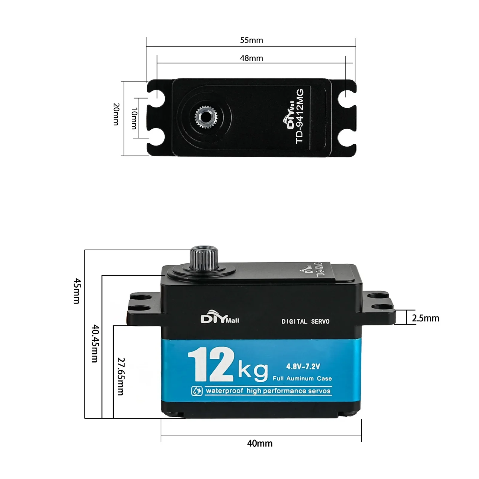 12kg TD-9412MG hohes Drehmomen – Servo Motor Cnc Bewertung und Preis