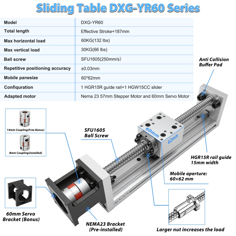Hochpräziser 0,03mm Mini-Linea – Servo Motor Cnc Bewertung und Preis